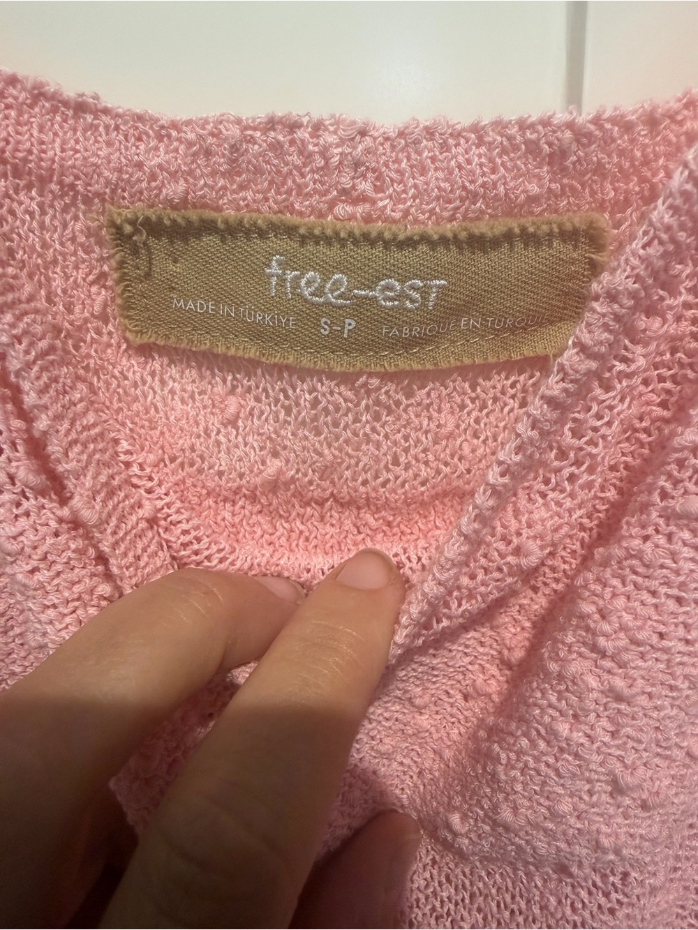 Free People By the beach sweater tank | orchid blush size small - Picture 4 of 4